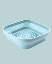 MyWave MWMEN-FRE Molde de Silicona Plegable para la Freidora de Aire Cuadrado de color Azul