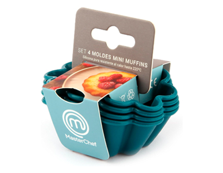 Set 4 moldes mini muffins MasterChef disponible en Amazon Set 4 moldes mini muffins MasterChef disponible en Amazon